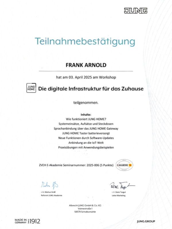 digitale Infrastruktur für das Zuhause